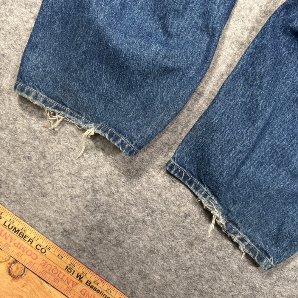 BDG Urban Outfitters RIH Mid-Rise Baggy Wide Leg‎ Jeans Blue Denim 28 Distressed - Picture 12 of 13